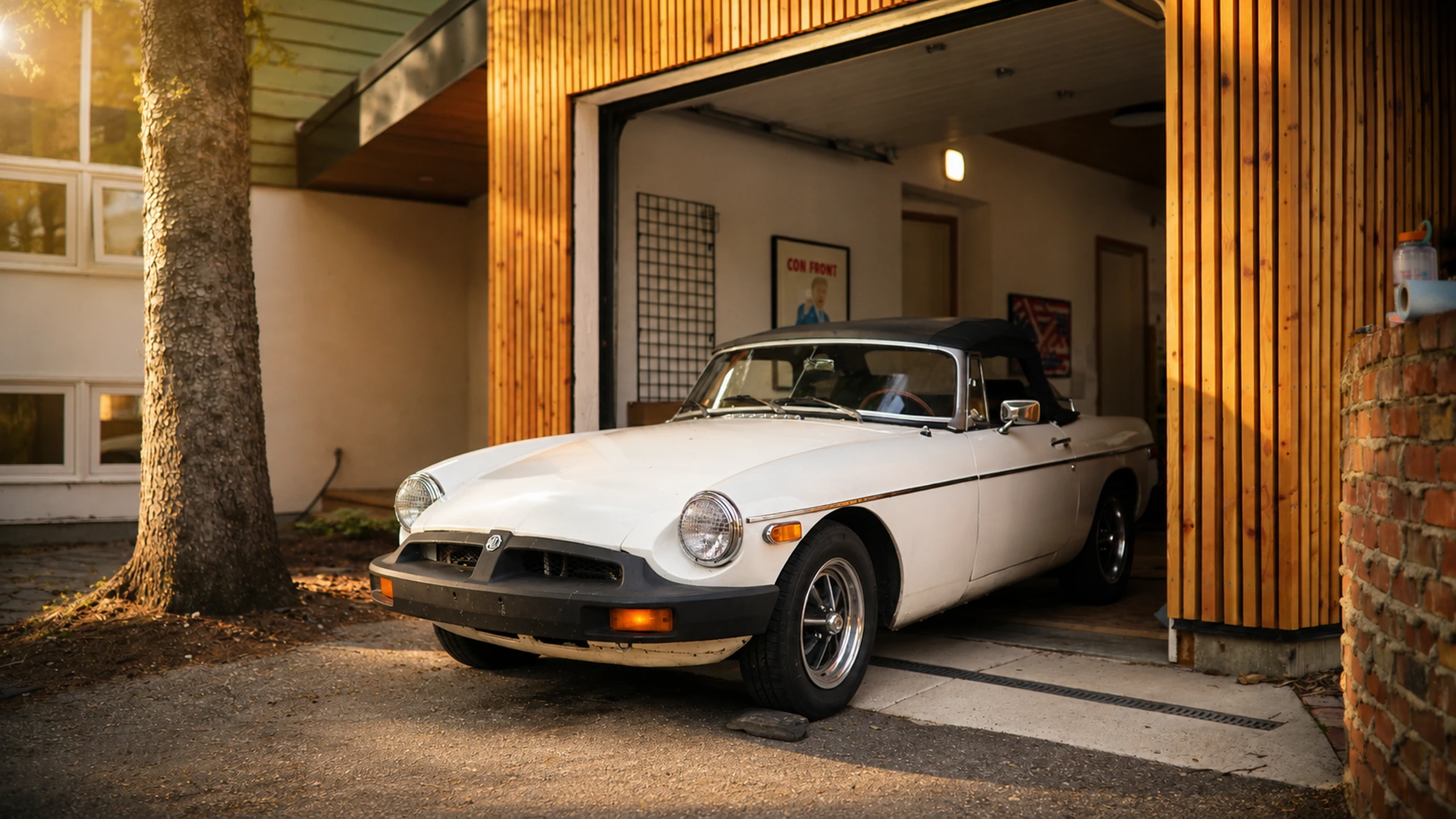 Classic MG at golden hour — final select 03 — photograph by QDowne